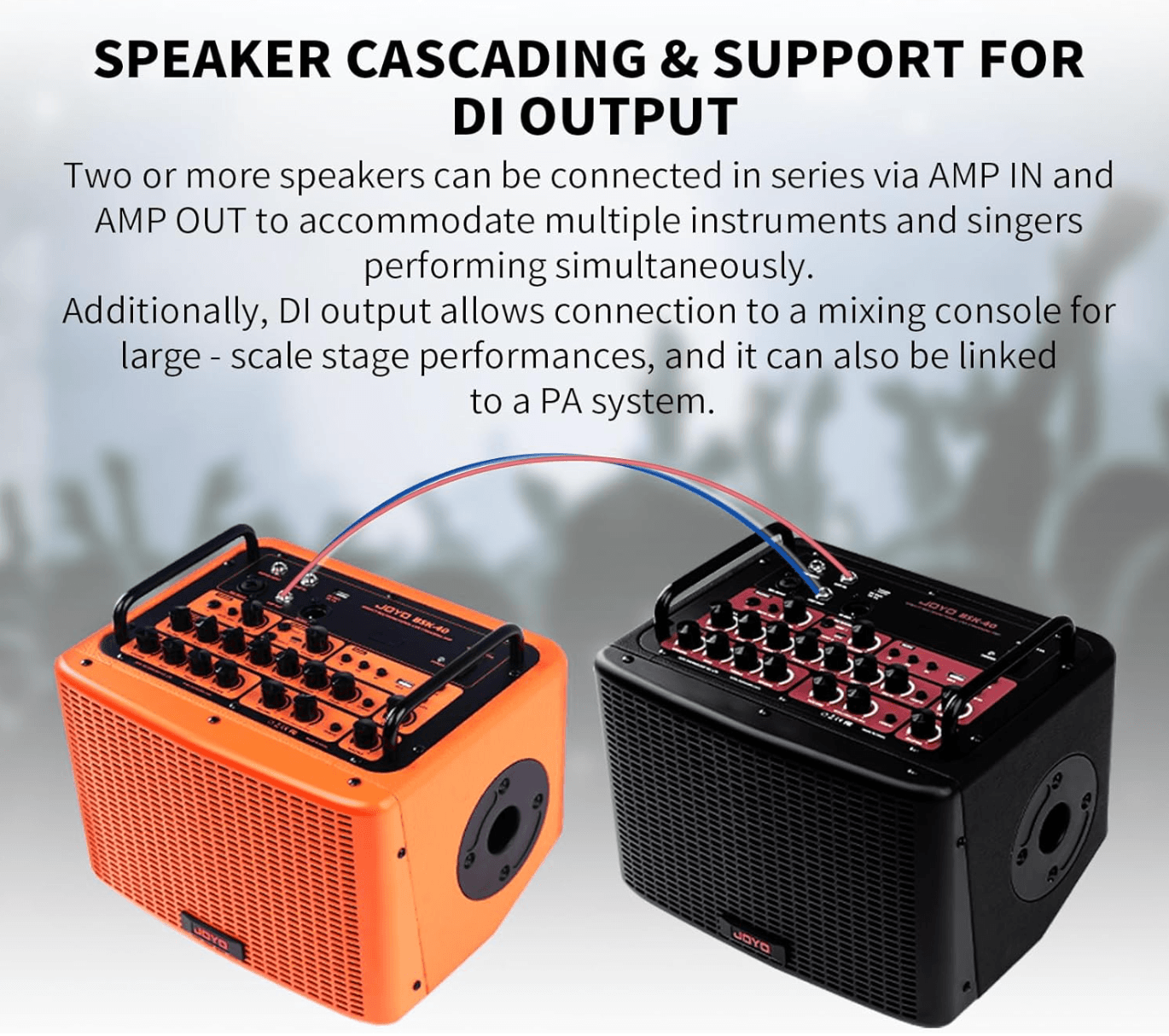 JOYO 40 Watt Acoustic - Cascading Speaker Support